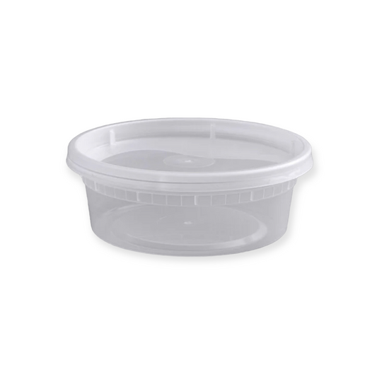 8 oz. Microwaveable Translucent Plastic Soup Container 240 Sets