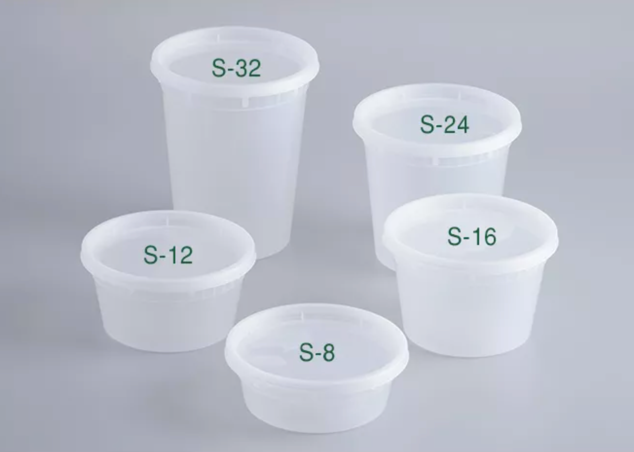 24 oz. Microwaveable Translucent Plastic Soup Container 240 Sets